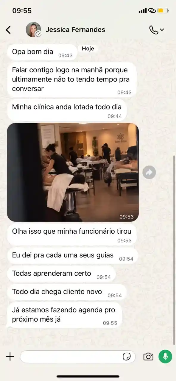 Depoimento de Jessica Fernandes sobre o uso dos guias em sua clínica